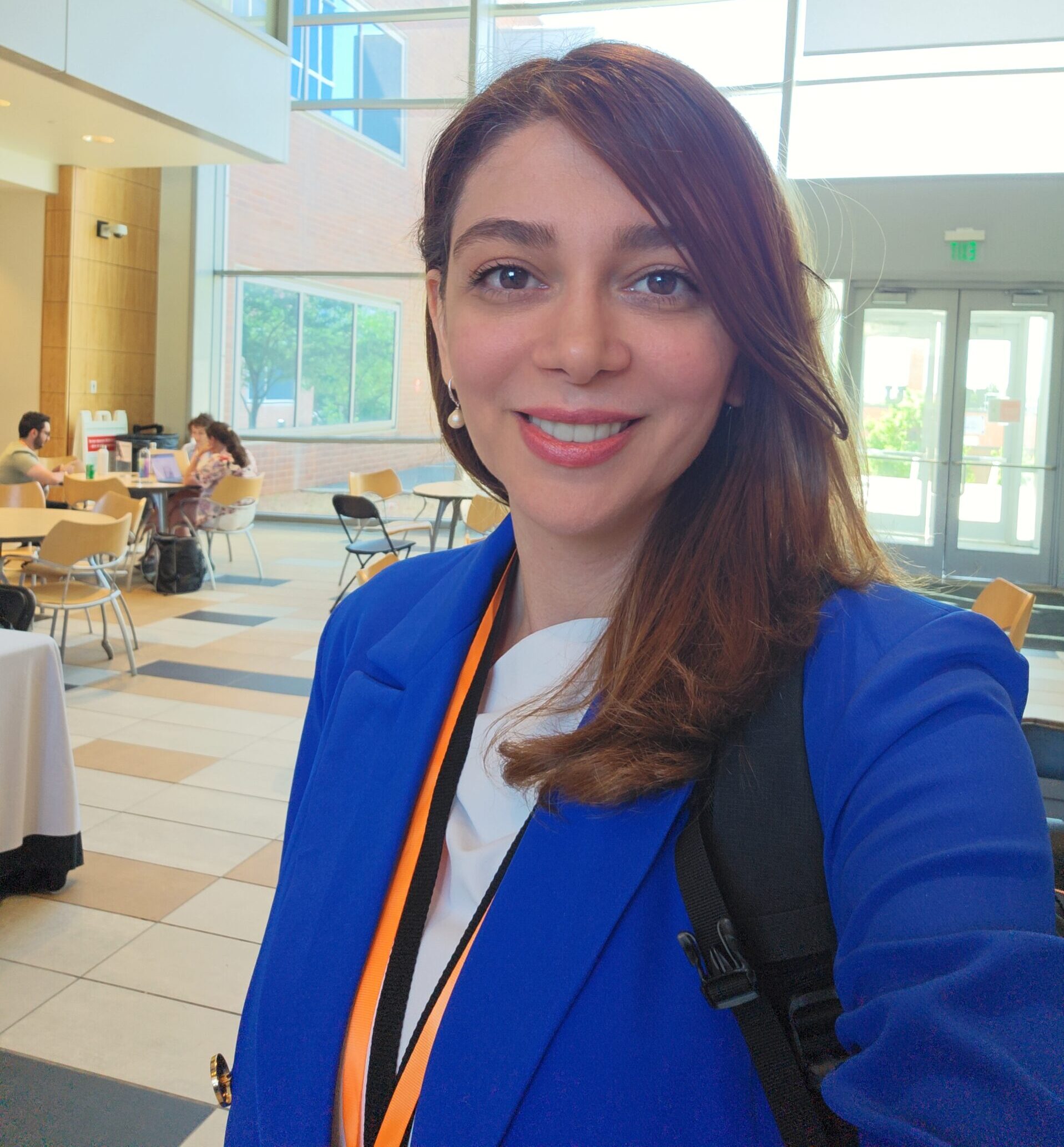 Sara Yavari at an academic conference